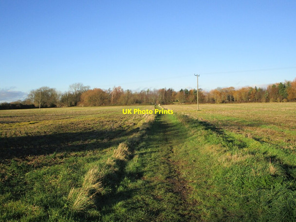 Photo 6"x4" Footpath to Hougham Hougham c2021
