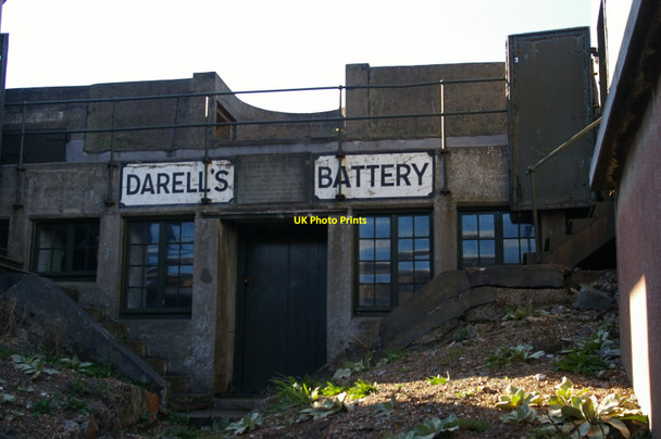 Photo 6"x4" Landguard Fort: Darell's Battery from the east The Port of Felixstowe c2021