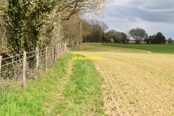 Photo 6"x4" Diverted footpath Newenden c2021