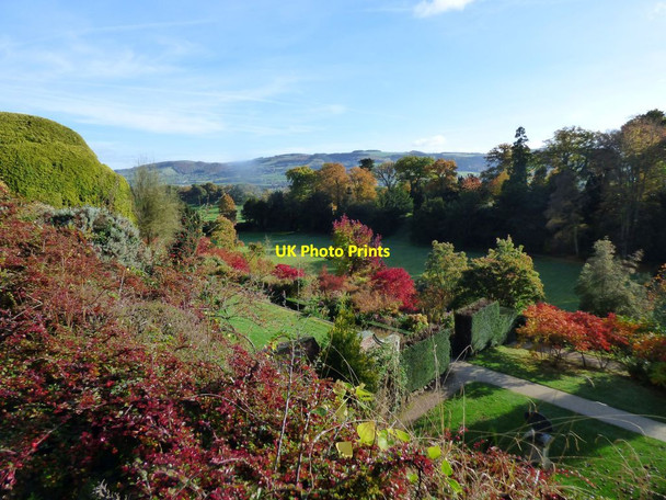 Photo 6"x4" View across the Lower garden Welshpool\/Y Trallwng c2017