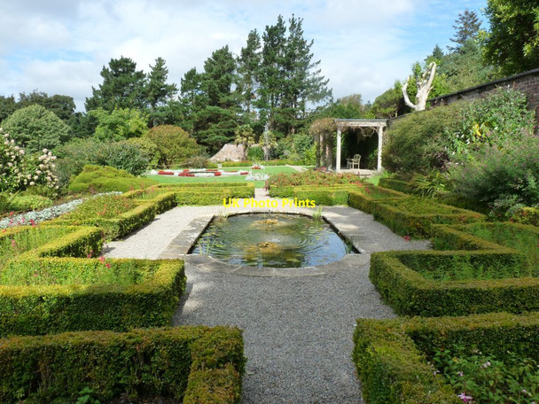 Photo 6"x4" Formal pool with Box hedges Tal-y-bont\/SH6070 c2014
