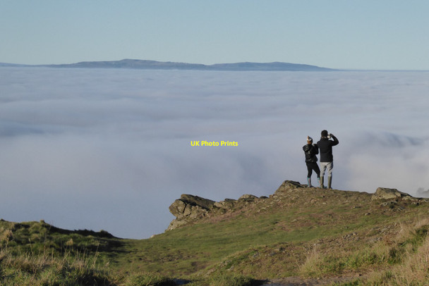 Photo 6"x4" View to the Clee Hills Great Malvern c2021