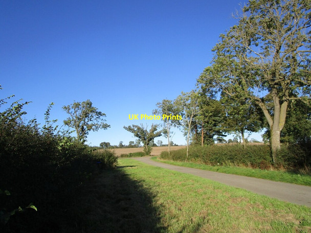 Photo 6"x4" Roadway from Hollingwood House Church Charwelton c2021