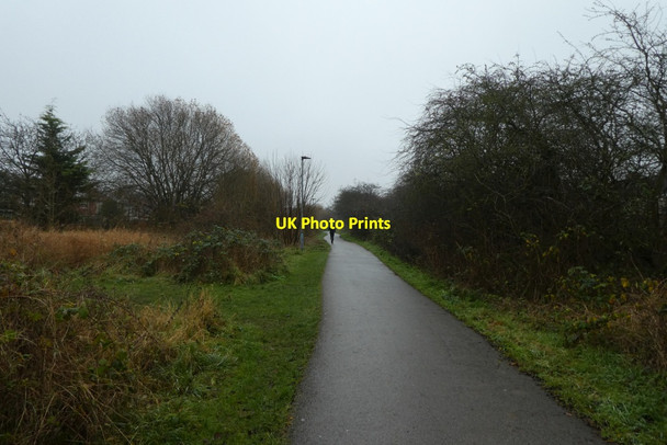 Photo 6"x4" Sustrans path Heslington c2021