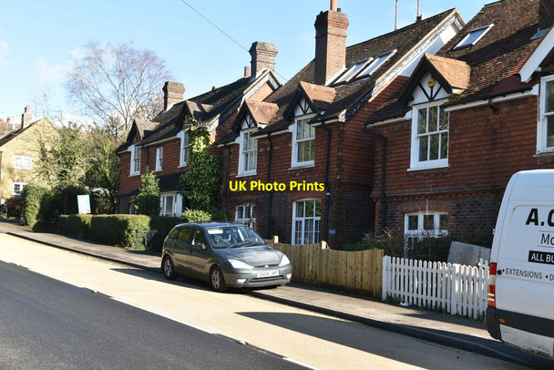Photo 6"x4" Row of Cottages Crockham Hill c2021