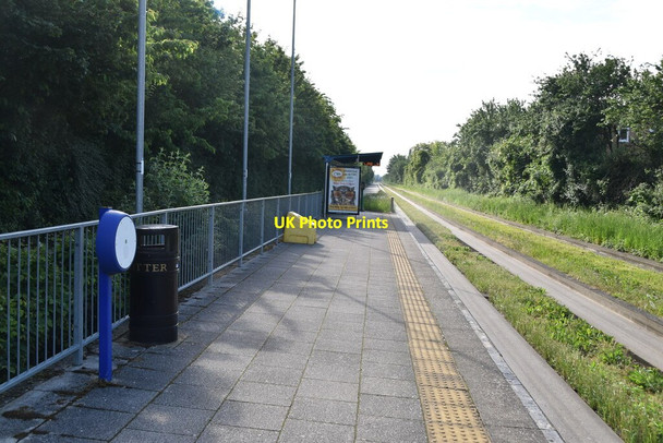 Photo 6"x4" Cambridge Regional College bus stop Chesterton\/TL4660 c2021