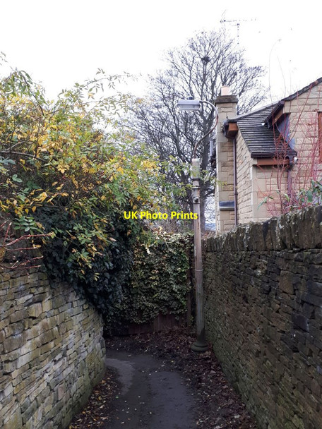 Photo 6"x4" Old lamp-post, Waste Lane Mirfield c2021