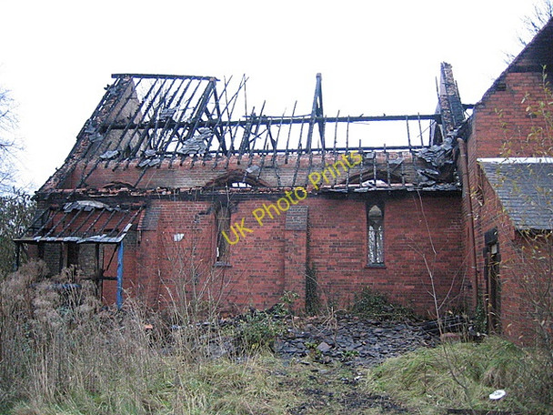 Photo 6"x4" The destruction of St Matthew\u00e2\u0080\u0099s Saltney Ferry #11 - South side Saltney c2008