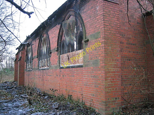 Photo 6"x4" The destruction of St Matthew\u00e2\u0080\u0099s Saltney Ferry #13 - North side Saltney c2008