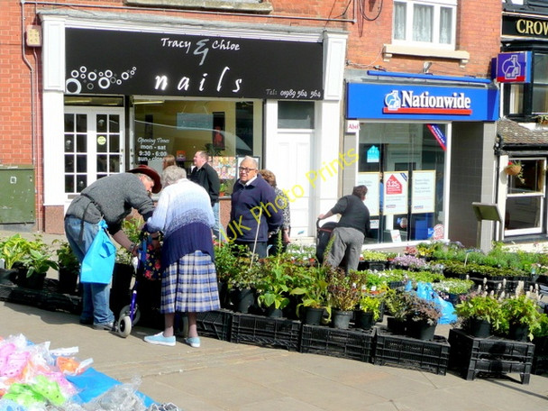 Photo 6"x4" Plant seller, Ross-on-Wye market place Ross-on-Wye c2009