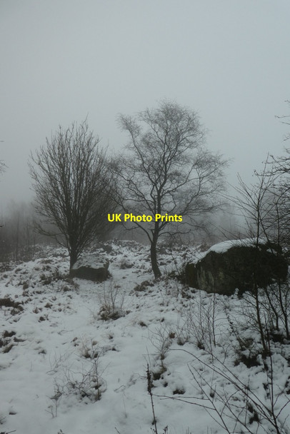 Photo 6"x4" Snow on the Nidderdale Way Smelthouses c2021