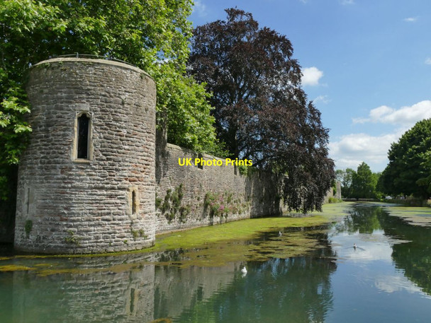 Photo 6"x4" Wells - western side of the palace moat Wells c2021
