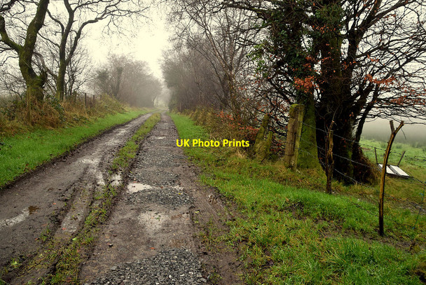 Photo 6"x4" Potholes along Crocknageeragh Road Drumquin c2021