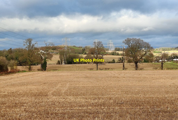 Photo 6"x4" Farmland north of Waggon Lane Blakedown c2021