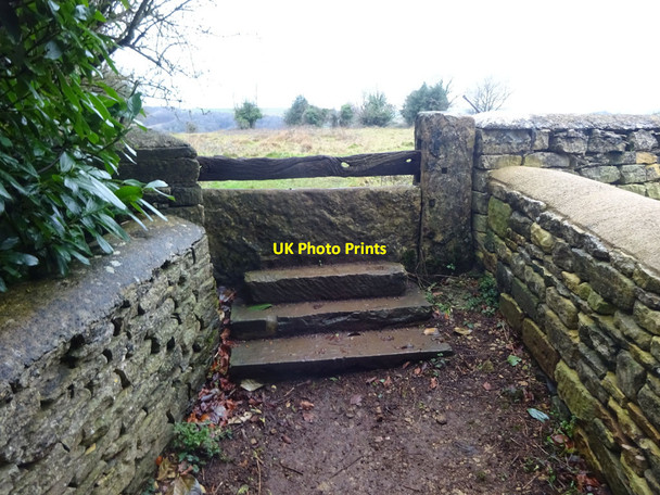 Photo 6"x4" Stone Stile, Rodborough Stroud\/SO8405 c2021