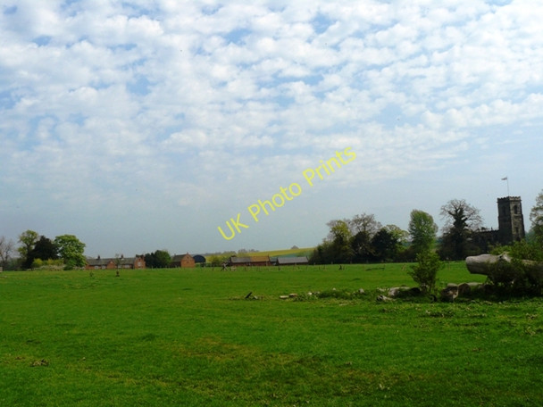 Photo 6"x4" Stanford on Soar field, village and church Stanford on Soar c2009