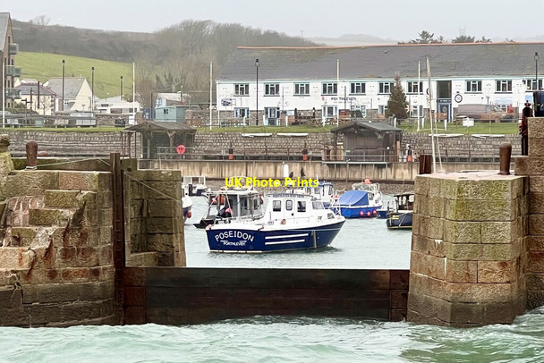 Photo 6"x4" Porthleven Inner Harbour Porthleven c2021