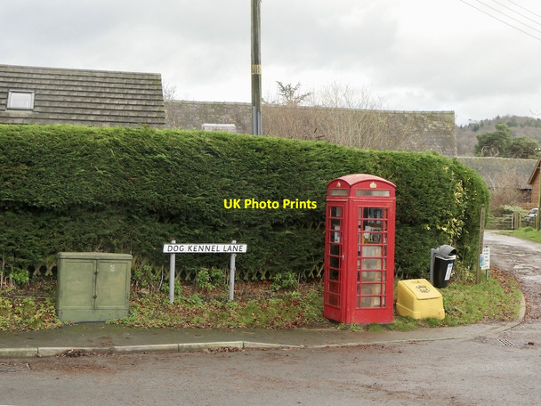 Photo 6"x4" Former telephone box, Bucknell Mynd\/SO3574 c2021