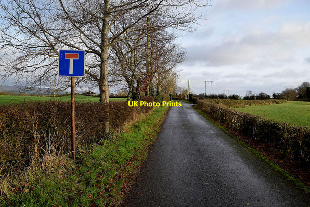 Photo 6"x4" Dead-end road, Aghagallon Omagh c2021