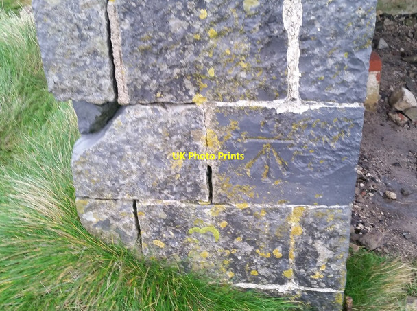 Photo 6"x4" Ordnance Survey Cut Mark Monknash c2021