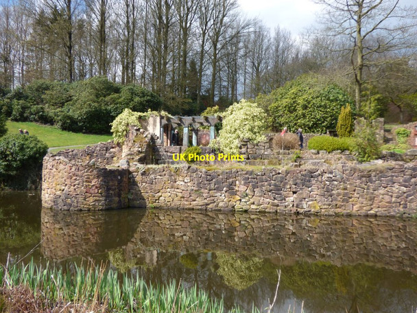 Photo 6"x4" Folly next to the lake at Consall Hall Consall c2017
