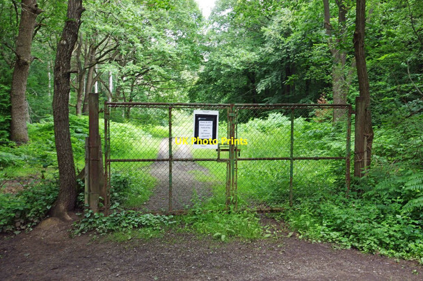 Photo 6"x4" Entrance gates to Blackgraves Copse, Wyre Forest, near Buttonoak Buttonoak c2021