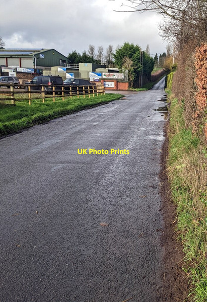 Photo 6"x4" NW along Pen-y-parc Road, Raglan Wern-y-cwrt c2022