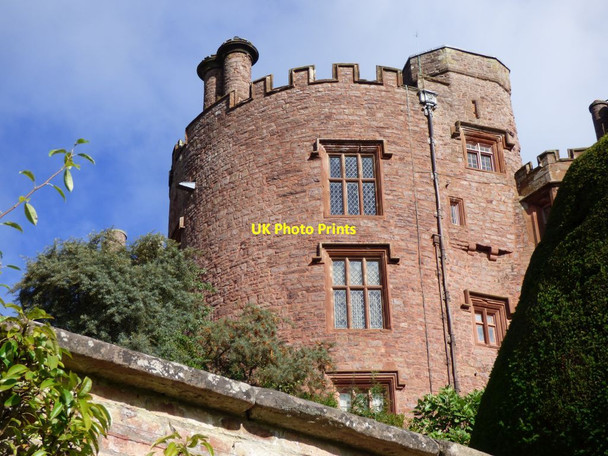 Photo 6"x4" Tower by the entrance to the castle Welshpool\/Y Trallwng c2016