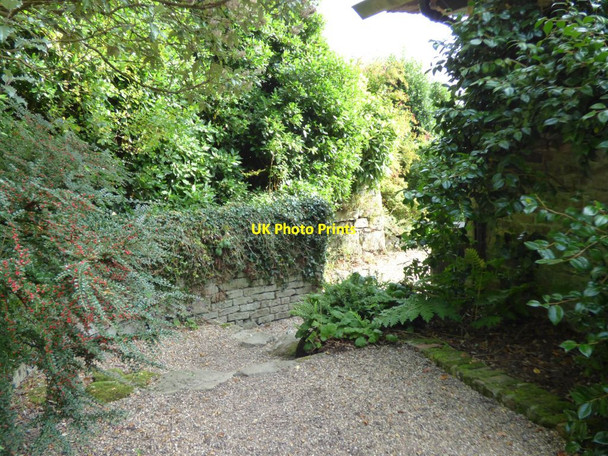 Photo 6"x4" Path round the side of the Hawk House Bronygarth c2016
