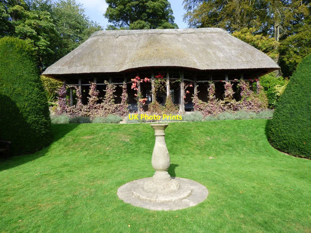 Photo 6"x4" Sundial by the Hawk House Bronygarth c2016