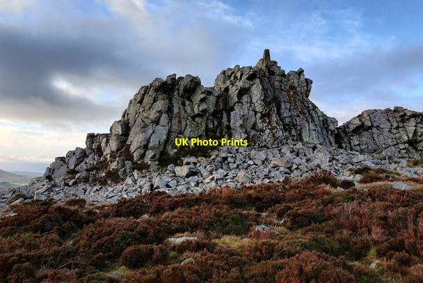 Photo 6"x4" Manstone Rock on the Stiperstones Bo c2022