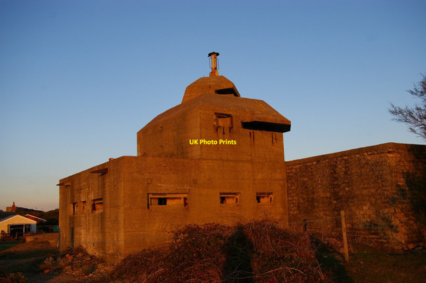 Photo 6"x4" World War II pillbox, Landguard Point The Port of Felixstowe c2021 P1