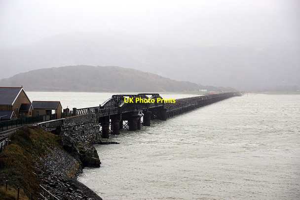 Photo 6"x4" Barmouth Bridge from the north Barmouth\/Abermaw c2022