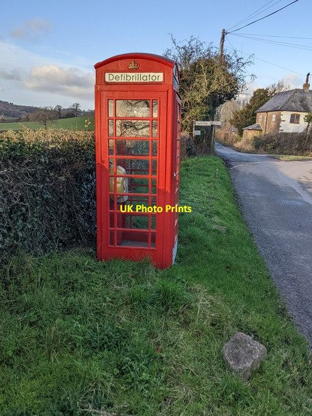 Photo 6"x4" New use for a former red phonebox, Maypole, Monmouthshire Maypole\/SO4716 c2022