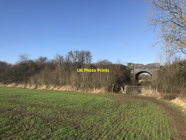 Photo 6"x4" Disused railway bridge Wolfhampcote c2022