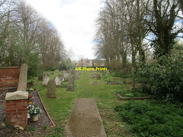 Photo 6"x4" Churchyard extension, Naseby Naseby c2021