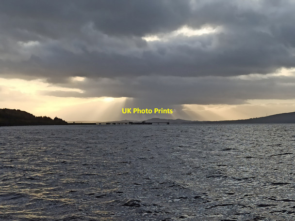 Photo 6"x4" Sunset over Toward and Bute Inverkip c2021