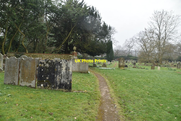 Photo 6"x4" Graveyard, St Katharine's Knockholt c2021