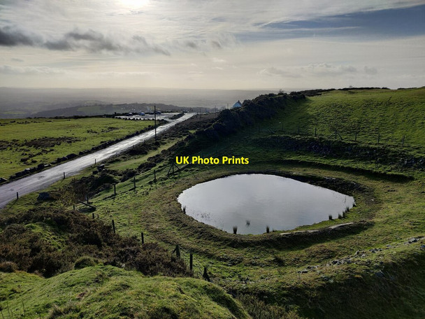 Photo 6"x4" Small pond at Clee Hill Cleehill c2022