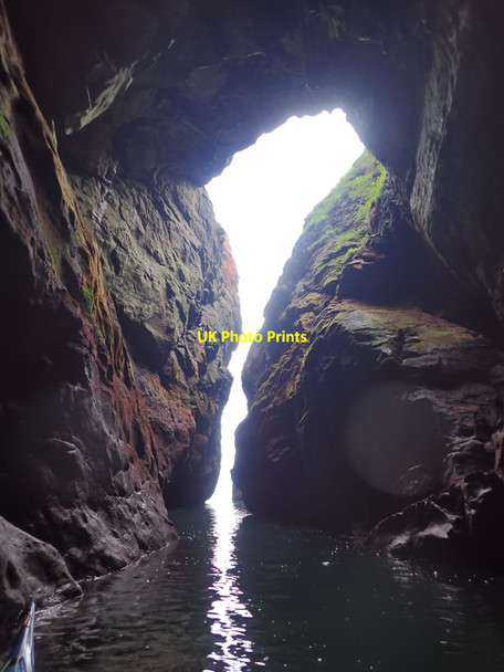 Photo 6"x4" The Crusie East geo from inside the cave Arbroath c2021