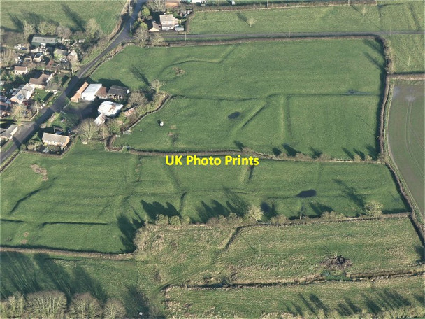 Photo 6"x4" Gayton le Marsh Shrunken Medieval Village: aerial 2022 (2) Gayton le Marsh c2022