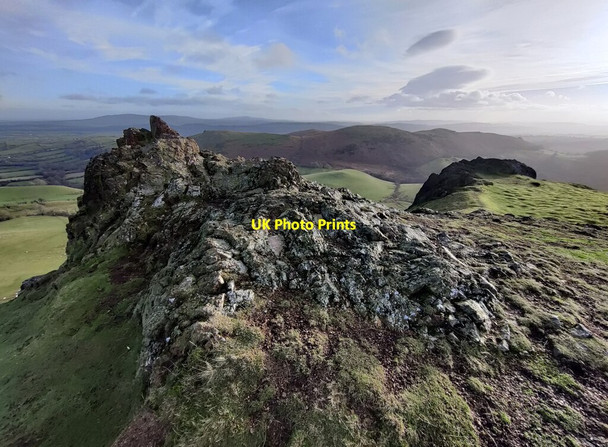 Photo 6"x4" Crags on the summit of Caer Caradoc All Stretton c2022