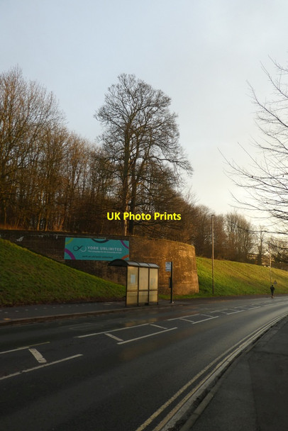Photo 6"x4" Bus stop on University Road Heslington c2022