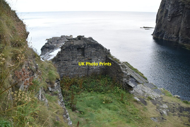 Photo 6"x4" Ruin, Whaligoe Steps Ulbster c2021