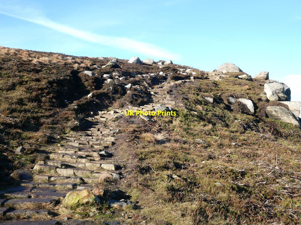 Photo 6"x4" Stone steps in the Simonside Hills Great Tosson c2022