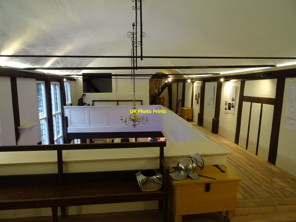 Photo 6"x4" Interior of the Old Baptist Chapel Tewkesbury c2019 P1