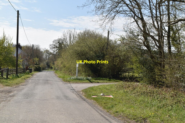 Photo 6"x4" Tanyard Lane, Sliders Lane junction Furner's Green c2021