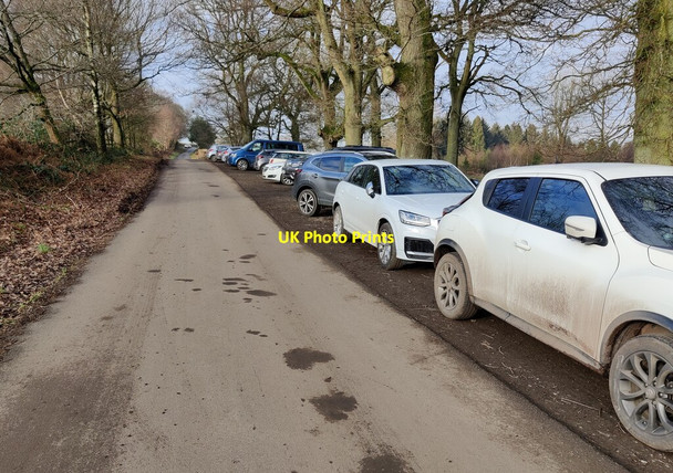 Photo 6"x4" Car parking along Park Gate Hillside\/SO5987 c2022