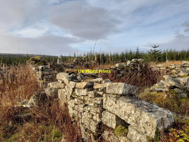 Photo 6"x4" Ruin at Clashcraggan Clashcraggan c2022