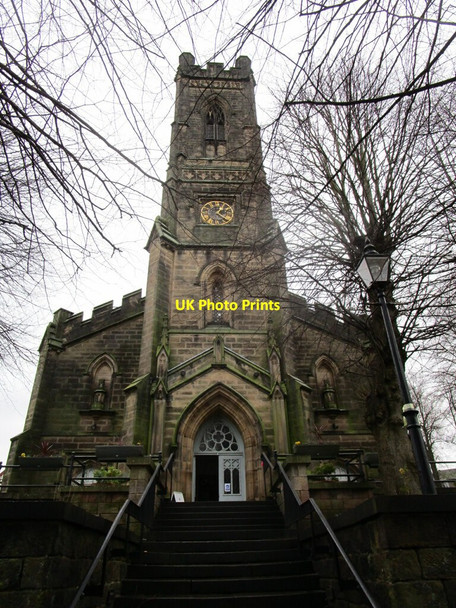 Photo 6"x4" West front, St. Peter's church, Belper Belper c2022